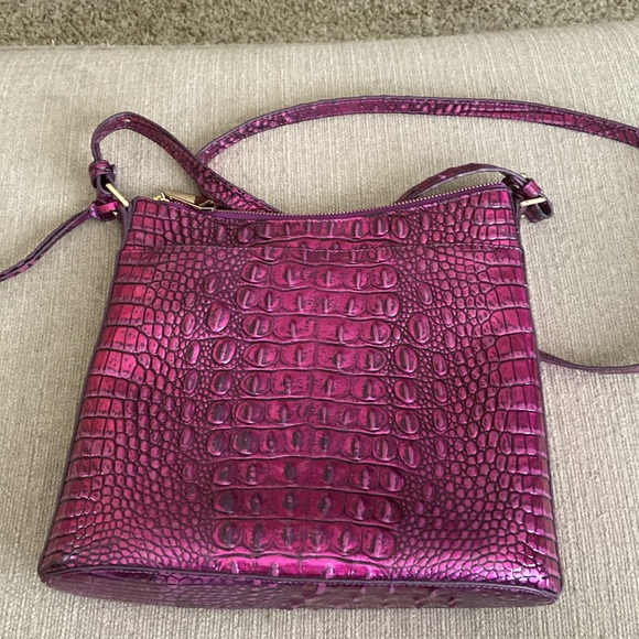 Brahmin Katie Purple Potion Melbourne Crossbody Purse - Picture 3 of 9